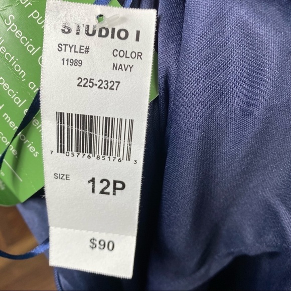 Studio 1 navy sleeveless all over sequin party dress. Occasion formal mini - Picture 13 of 13